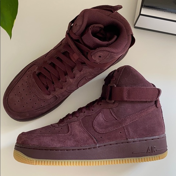 New Nike Air Force 1 Burgundy shoes - Picture 7 of 8